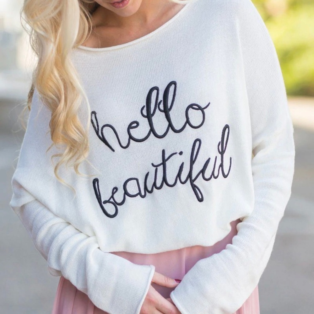 Hello Beautiful Sweater